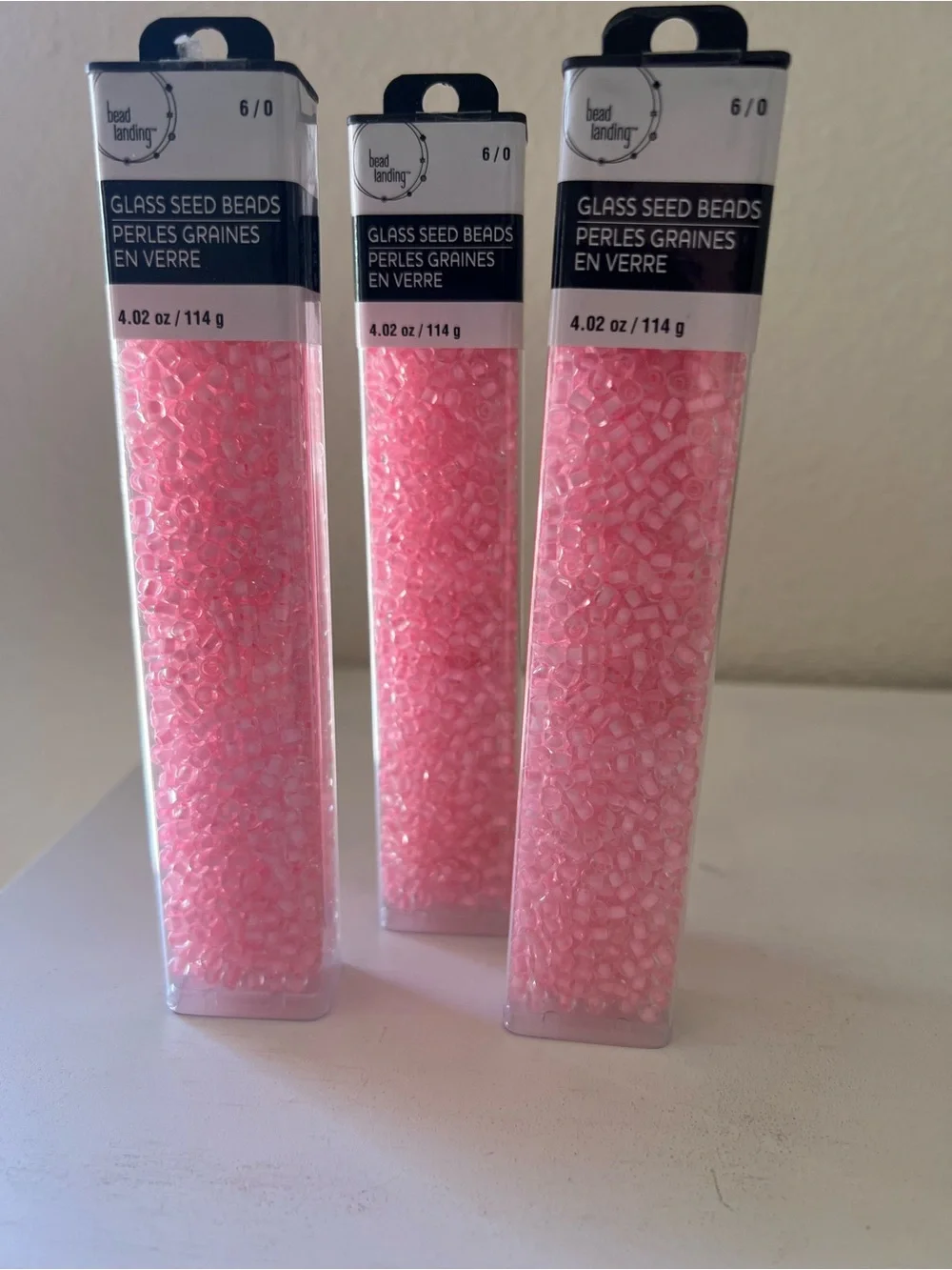 Bead Landing glass seed beads 6/0 (3 tubes)
